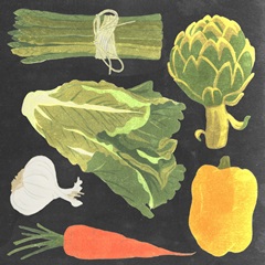 Blackboard Veggies IV