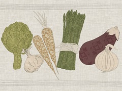 Contour Fruits and Veggies II