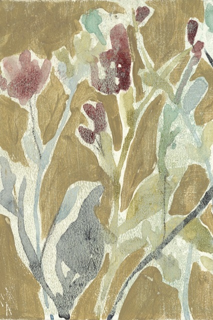 Flowers on Ochre I