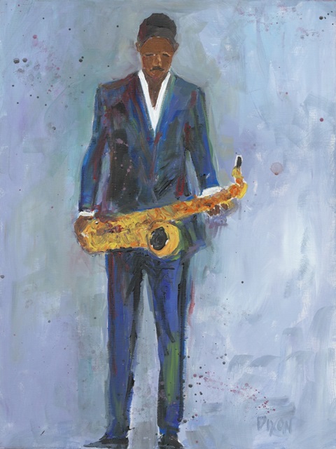 Sax in a Blue Suit