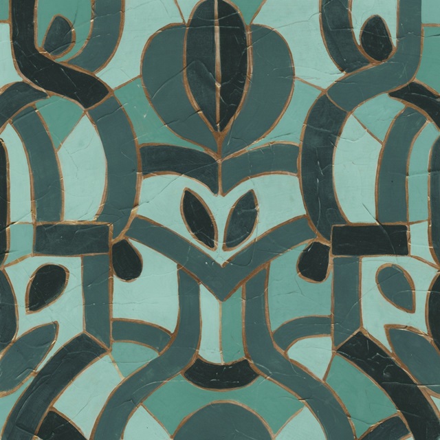 Turquoise Mosaic I