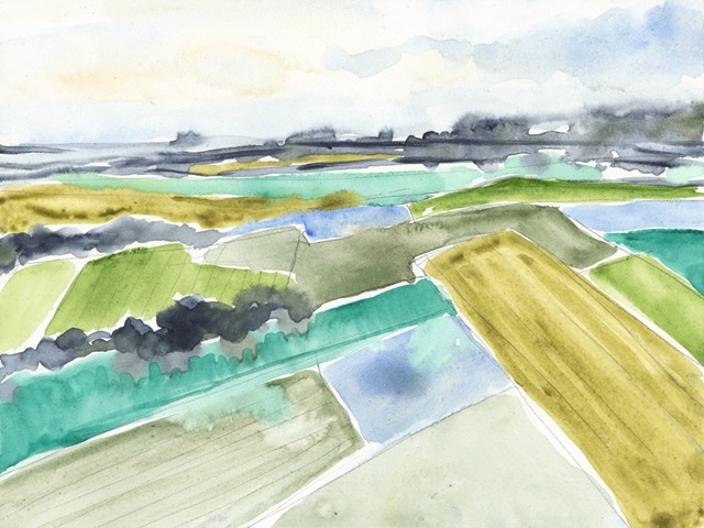 Watercolor Field I