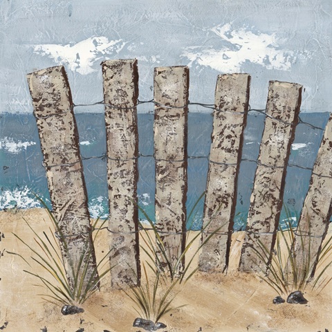 Beach Scene Triptych I