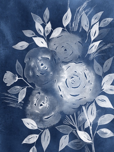 Cyanotype Roses II