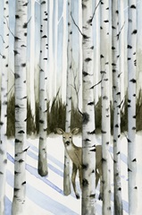 Deer in Snowfall II