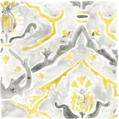 Citron Damask Tile V