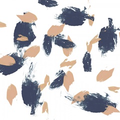 Blueberry and Peach Strokes II