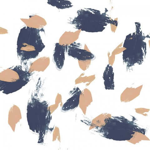 Blueberry and Peach Strokes II