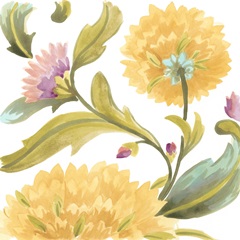 Abbey Floral Tiles III