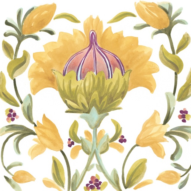 Abbey Floral Tiles V