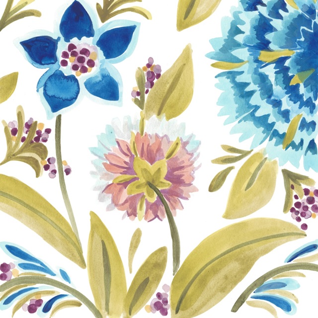 Abbey Floral Tiles VIII