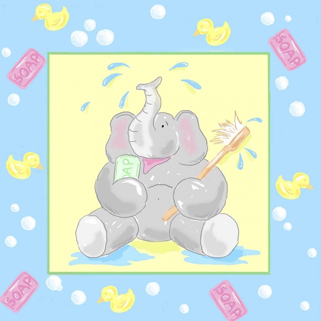 Baby Elephant Bath II