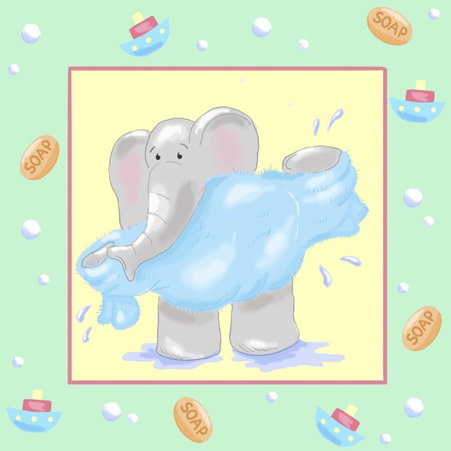 Baby Elephant Bath IV