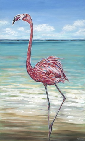 Beach Walker Flamingo II