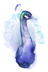 Bejeweled Peacock I