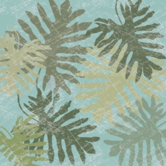 Faded Tropical Leaves I