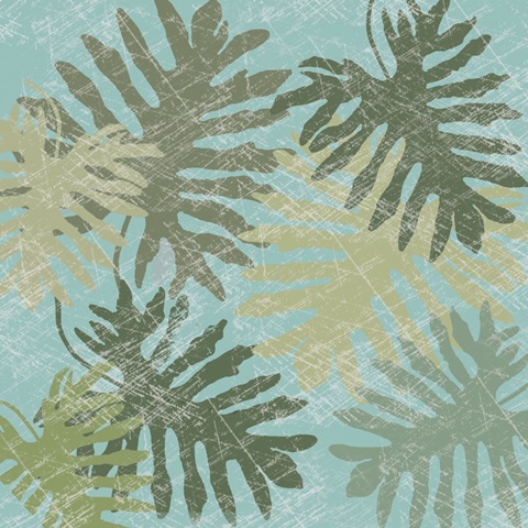Faded Tropical Leaves I