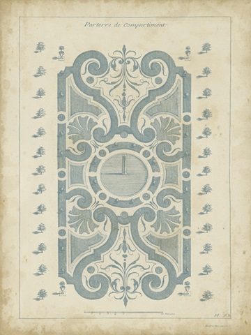 Garden Design in Blue I