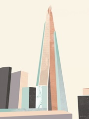 Graphic Pastel Architecture I