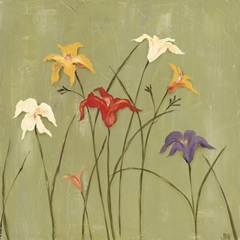 Jeweled Lilies I