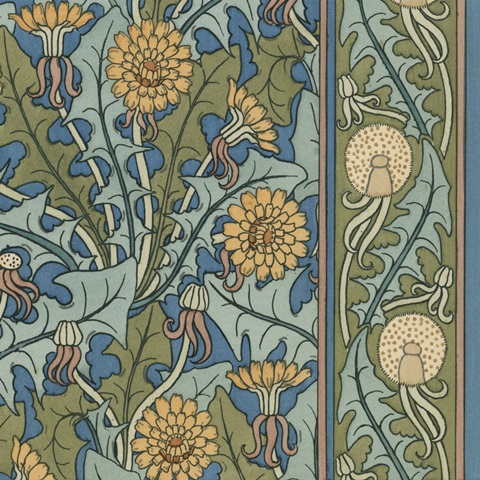 Nouveau Textile Motif IX