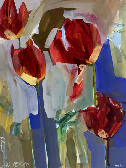 Painterly Tulips I