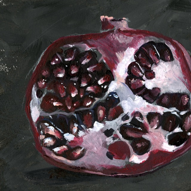 Pomegranate Study on Black I