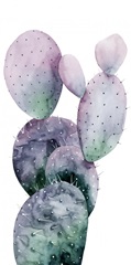 Purple Cactus I