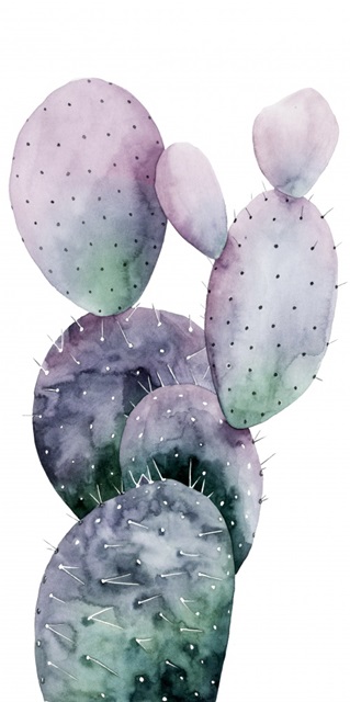 Purple Cactus I