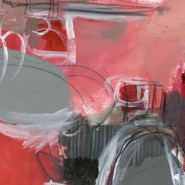 Red and Gray Abstract I