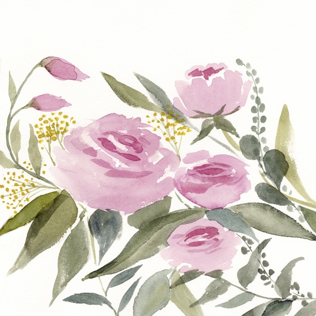 Rosebud Watercolor II