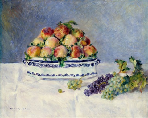 Still Life with Peaches and Grapes