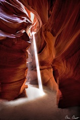 Sun Shining Through Canyon VI