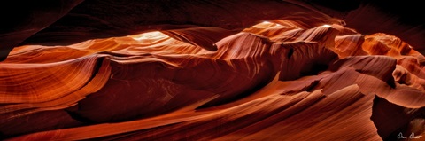 Sun Shining Through Canyon VIII