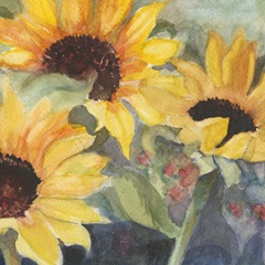 Sunflowers in Watercolor II