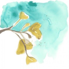 Teal and Ochre Ginko VIII