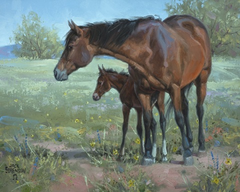 Under Mama's Watchful Eye