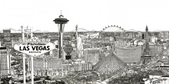 Vegas Skyline in BandW