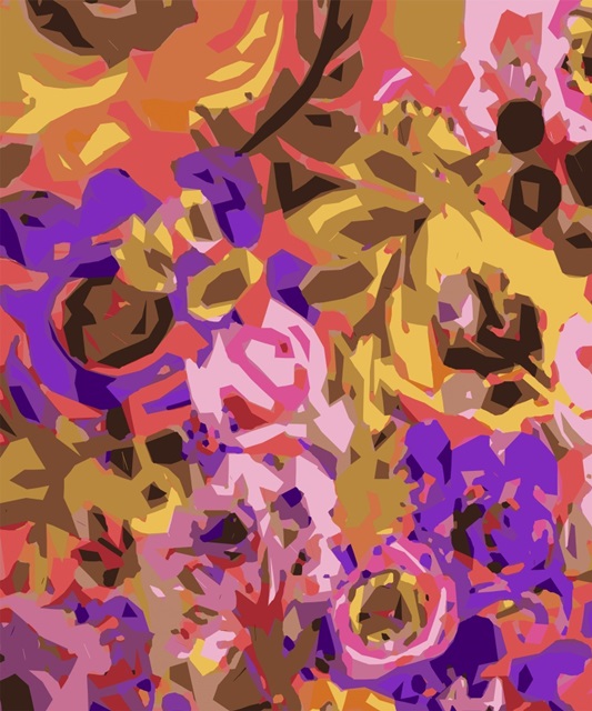 Warm Abstract Floral I