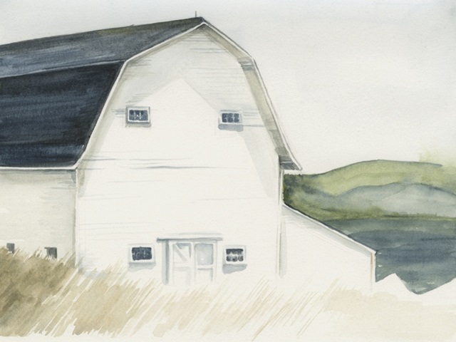 Watercolor Barn IV