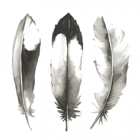 Watercolor Feathers II
