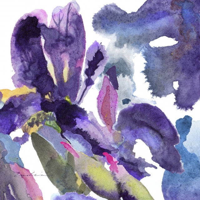 Watercolor Flower Composition II