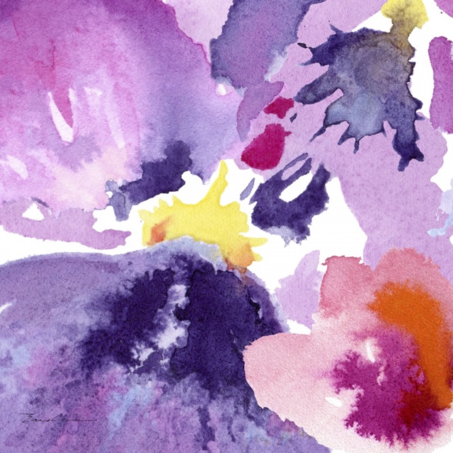 Watercolor Flower Composition IV