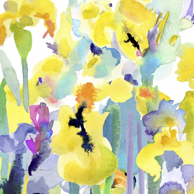 Watercolor Flower Composition VI