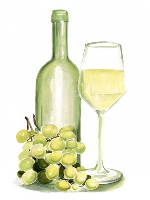 Wine Watercolor II