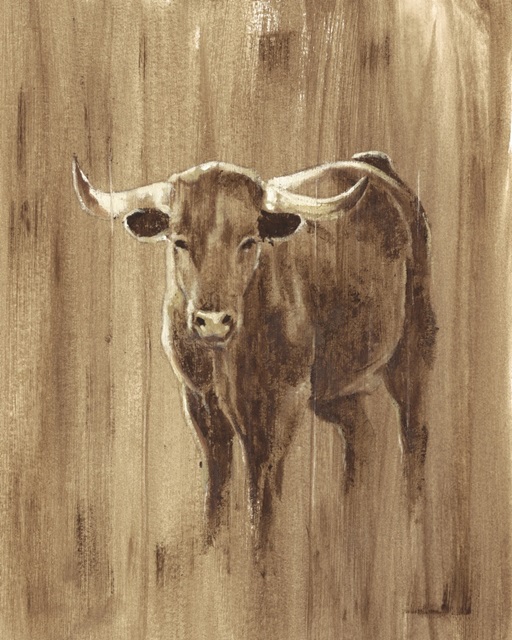 Wood Panel Longhorn