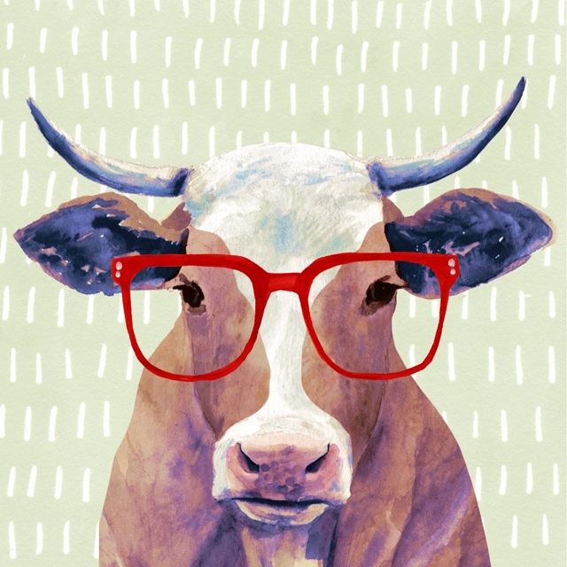 Bespectacled Bovine I