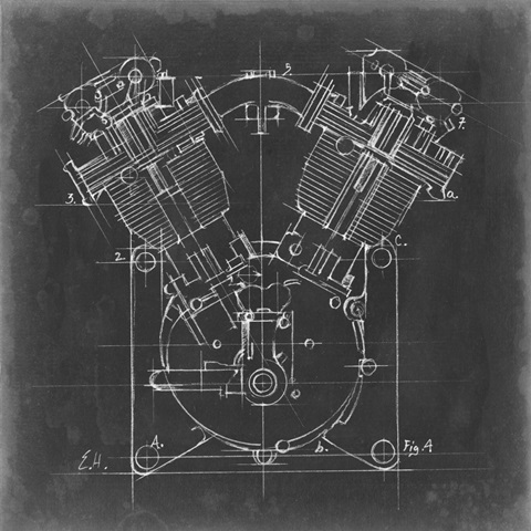 Motorcycle Engine Blueprint II