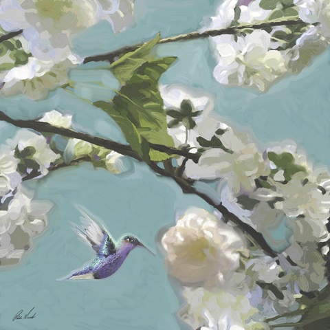 Hummingbird Florals II