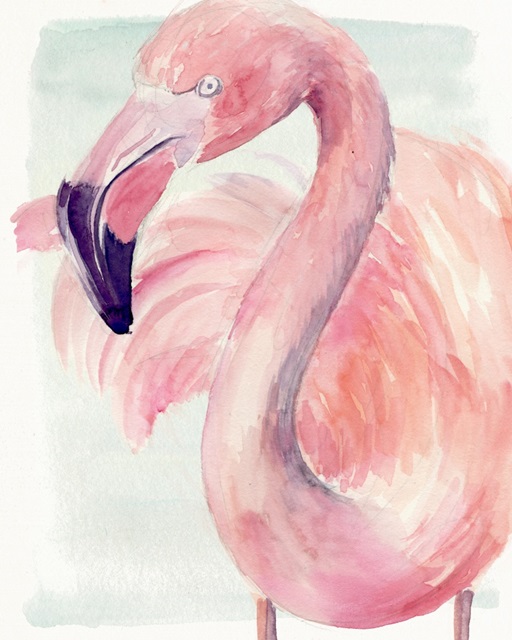 Pastel Flamingo I